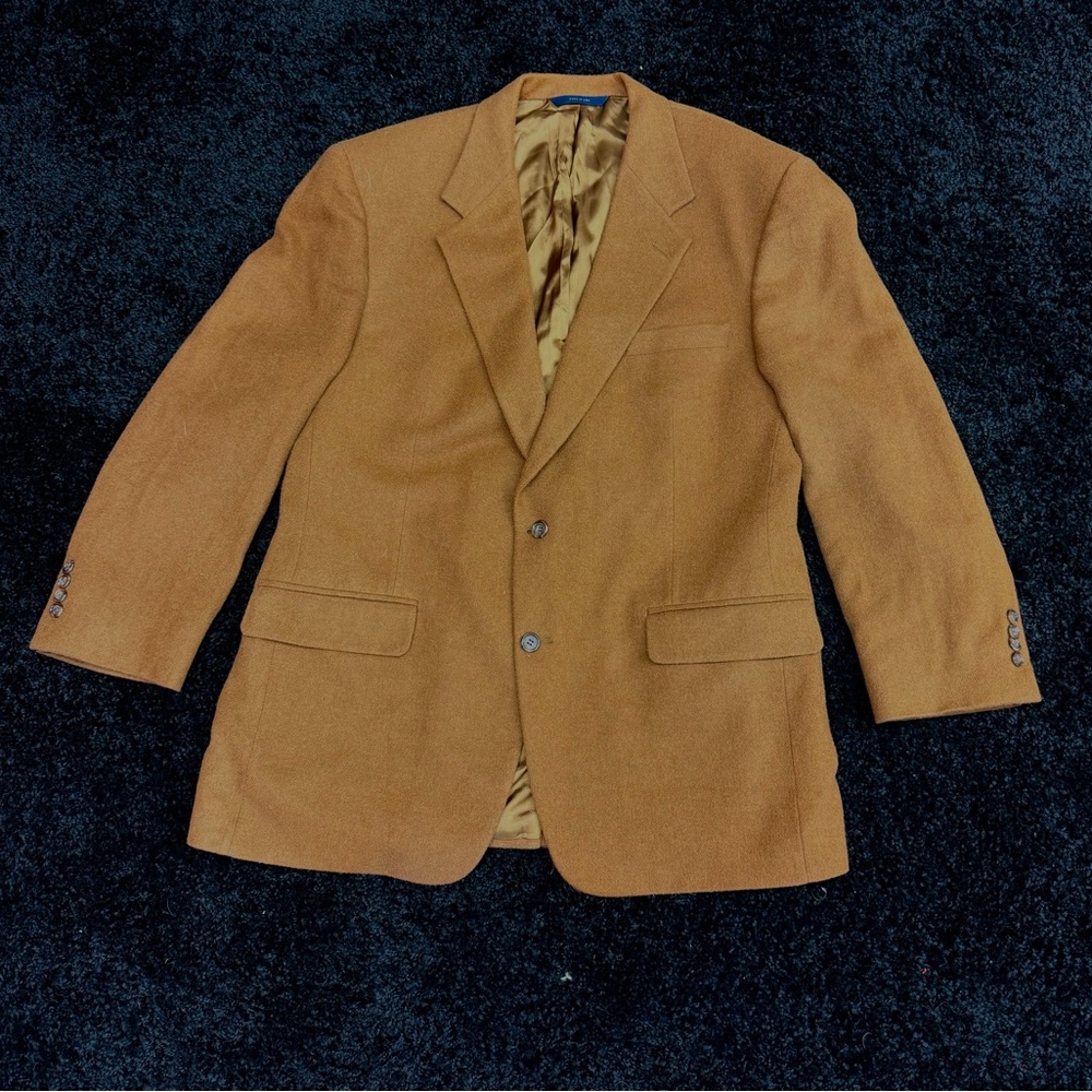 Vintage Brooks Brothers 100% Camel Hair Blazer Union Made Dark Academia